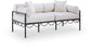 Portofino - Resilient Water Repellent Fabric 69.75" Upholstered Outdoor Patio Loveseat