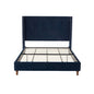 Peyton - Upholstered Bed With 54" High Headboard, Traditional Hand Buttoned Tufting