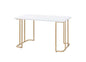 Estie - Vanity Desk (Same 93102) - White & Gold