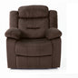 Modern Manual Recliner With Padded Seat And Pillow Arms