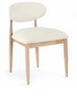 Riccio - Faux Leather Dining Side Chair (Set of 2) - Natural Frame