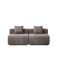 Modular Sectional Sofa With 2 Pillows, Symmetrical Design