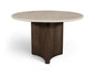 Pietra - Travertine And Mango Wood Dining Table