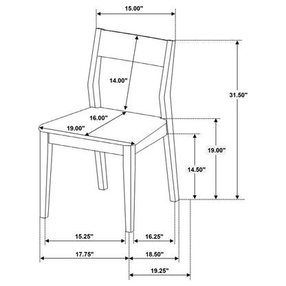 Warren - Dining Chair (Set of 2) - Dark Brown