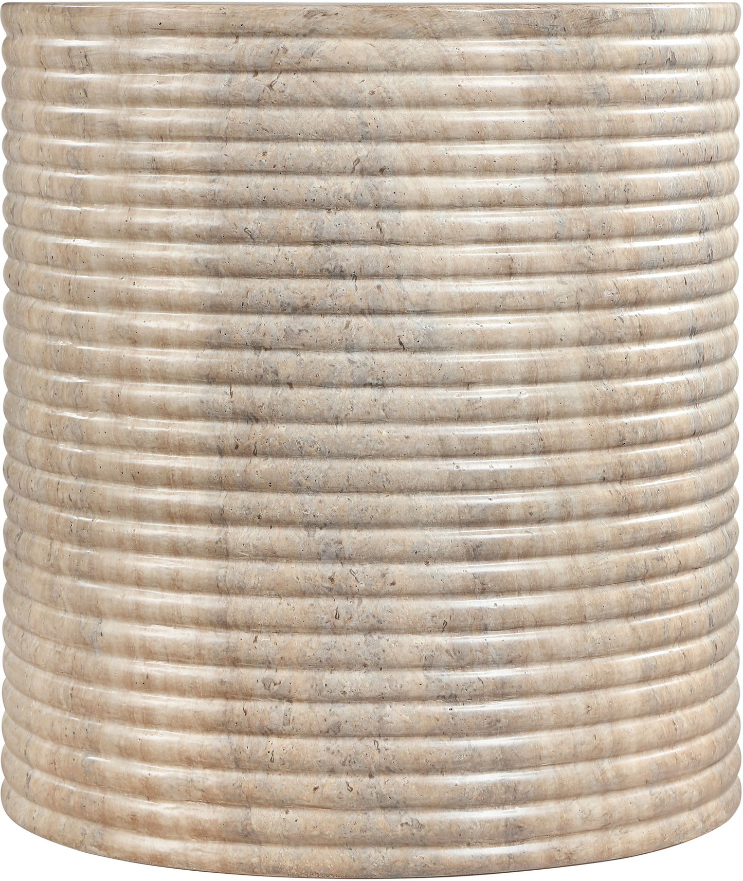 Rapallo - Concrete Indoor/Outdoor End Table - Travertine