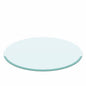 30" Round Tempered Glass Table Top Clear Glass 2 / 5" Thick Beveled Polished Edge - Transparent