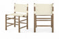 Santos - Vegan Leather Upholstered Dining Chair With Stained Brown Base (Set of 2)