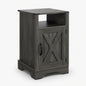 Farmhouse Nightstand, Charging Station & Storage