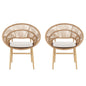 Cyril - Outdoor Papasan Style Dining Chair (Set of 2)