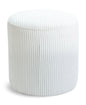 Roy - Round Microsuede Ottoman / Stool