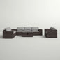 Stylish Rattan Wicker Person Seating Group With Premium Sunbrella Cushions Perfect For Outdoor Entertaining