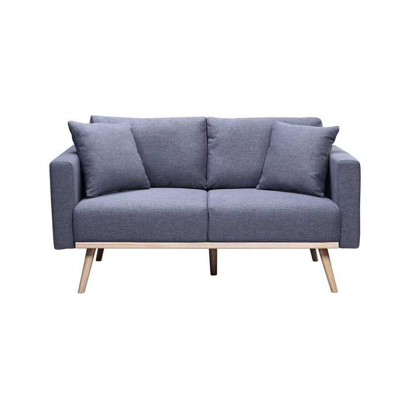 Easton - Fabric Loveseat With USB Charging Ports Pockets And Pillows