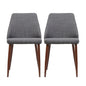 Modern Dining Chair With Iron Legs And Wood Finish