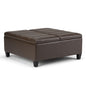Ellis - Coffee Table Storage Ottoman Contemporary Design