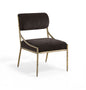 Bastille - Upholstered Dining Side Chair (Set of 2) - Brass Frame