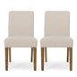 Contemporary Dining Chair With Upholstered Seating And Tapered Legs