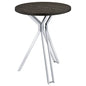 Edgerton - Round Height Bistro Bar Table - Dark Oak