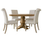 Round Dining Table Set With Upholstered Chairs