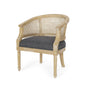 Curved Backrest Accent Chair