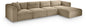 Shaggy - Fabric 4 Piece Modular Sectional