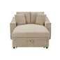 Modern Chaise Sofa With Hidden Storage For Living Room