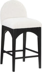 Waldorf - Boucle Stool With Black Legs
