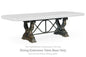 Maylee - Rectangular Drm Extension Table Base - Dark Brown