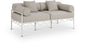 Portofino - Resilient Water Repellent Fabric 69.75" Upholstered Outdoor Patio Loveseat