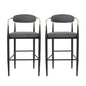 Upholstered Bar Stools With Backs For Kitchen Island (Set of 2)