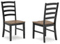 Wildenauer - Dining Room Side Chair (Set of 2) - Brown / Black
