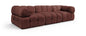 Orin - Velvet Performance Fabric Upholstered 3 Piece Modular Sofa