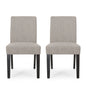 Contemporary Dining Chair With Upholstered Seating And Tapered Legs