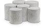 Dimple - 20" 6 Piece Modular Coffee Table - Terazzo Finish
