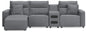 Modmax II - Reclining Sectional - Salt And Pepper