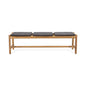 Cambria - Rustic 3 Seater Bench - Teak