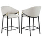 Sloped Arm Counter Stools (Set of 2) - Beige