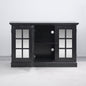 Storage Cabinet With 3 Mirrored Acrylic Doors, Adjustable Shelves