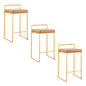 Fuji - Contemporary / Glam Design Counter Stool (Set of 2)