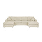 3 Piece Double Chaise Sectional Sofa