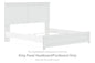 Bostwick Shoals - King Panel Headboard/Footboard - White