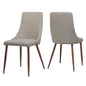 Mid Century Modern Fabric Armless Dining Chair