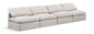 Indulge - Linen 4 Seat Modular Armless Sofa
