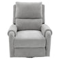 Manual Recliner Massage Chair With Swivel Rocker, 8 Massage Modes, Side Storage Pocket