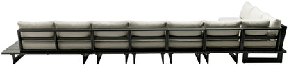 Maldives - 7 Piece Water Resistant Outdoor Patio Modular Sectional With Gray Base