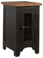 Valebeck - Chair Side End Table - Black / Brown