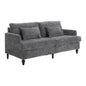 Mid Century Modern Fabric Loveseat Sofa, 2 Seat Upholstered Couch