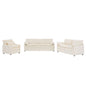 Modern Sofa Set With Double Layer Cushion And Side Storage Pockets