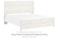 Gerridan - King Panel Headboard/Footboard - White / Gray