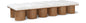 Pavilion - 12 Piece Modular Bench With Brown Base
