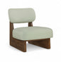Vetra - Vegan Leather Upholstered Accent Chair With Brown Base
